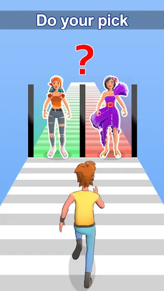 Girl Run 3D - Fun Running Game (девушка бежит) [МОД: Меню, Бесконечные монеты и Открытые уровни] Screenshot 3