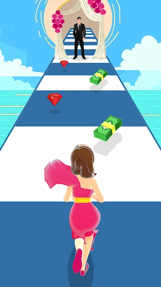 Girl Run 3D - Fun Running Game (девушка бежит) [МОД: Меню, Бесконечные монеты и Открытые уровни] Screenshot 4