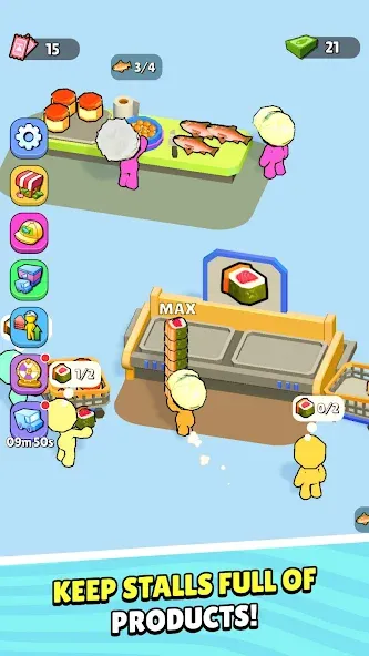 My Fish Mart: Idle Tycoon Game (Мой рыбный магазин) [МОД: Все открыто, Дополнительные деньги и Меню MOD] Screenshot 3