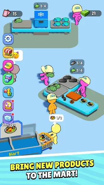 My Fish Mart: Idle Tycoon Game (Мой рыбный магазин) [МОД: Все открыто, Дополнительные деньги и Меню MOD] Screenshot 5