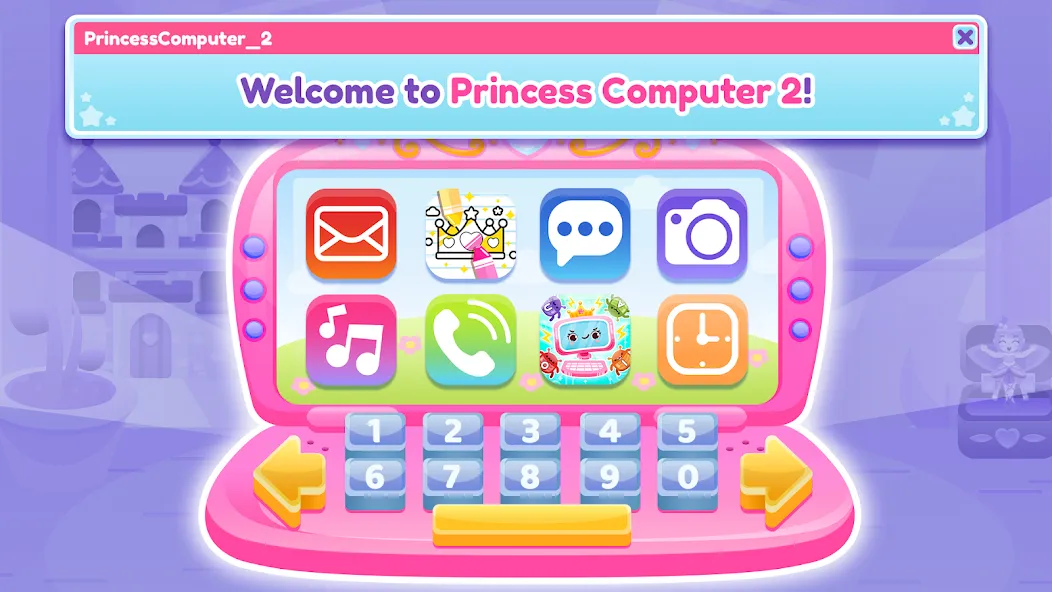 Princess Computer 2 Girl Games [МОД: Много монет, Открытые уровни и Мега MOD] Screenshot 1