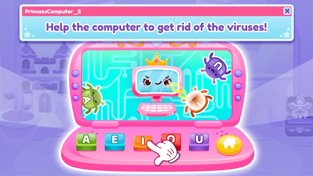 Princess Computer 2 Girl Games [МОД: Много монет, Открытые уровни и Мега MOD] Screenshot 2