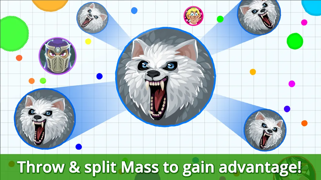Agar.io [МОД: Меню, Бесконечные монеты и Открытые уровни] Screenshot 5