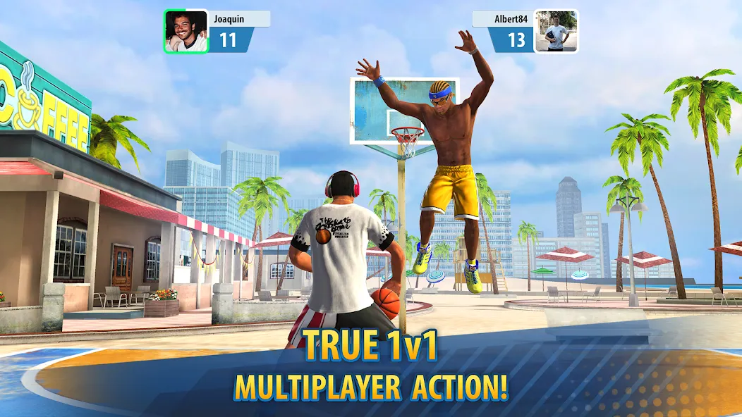 Basketball Stars: Multiplayer (Баскетбол Старс) [МОД: Меню, Бесконечные монеты и Открытые уровни] Screenshot 2