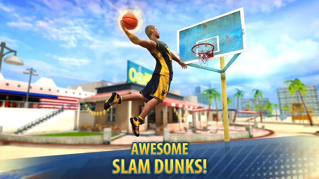 Basketball Stars: Multiplayer (Баскетбол Старс) [МОД: Меню, Бесконечные монеты и Открытые уровни] Screenshot 3