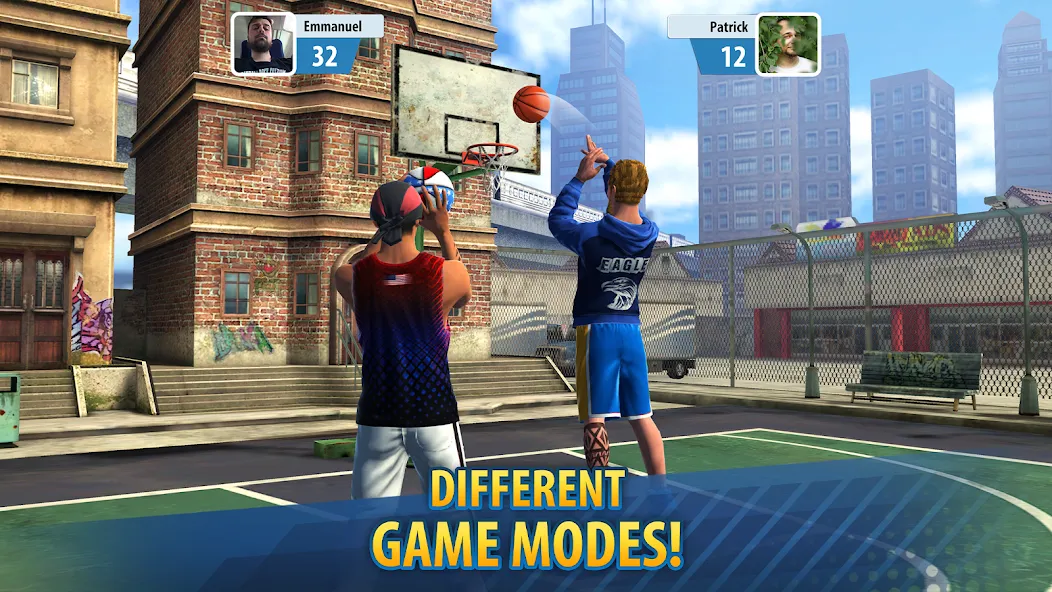 Basketball Stars: Multiplayer (Баскетбол Старс) [МОД: Меню, Бесконечные монеты и Открытые уровни] Screenshot 5