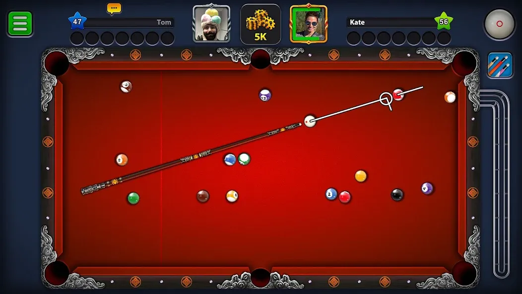 8 Ball Pool (Шаровый Бильярд) [МОД: Меню, Бесконечные монеты и Открытые уровни] Screenshot 2