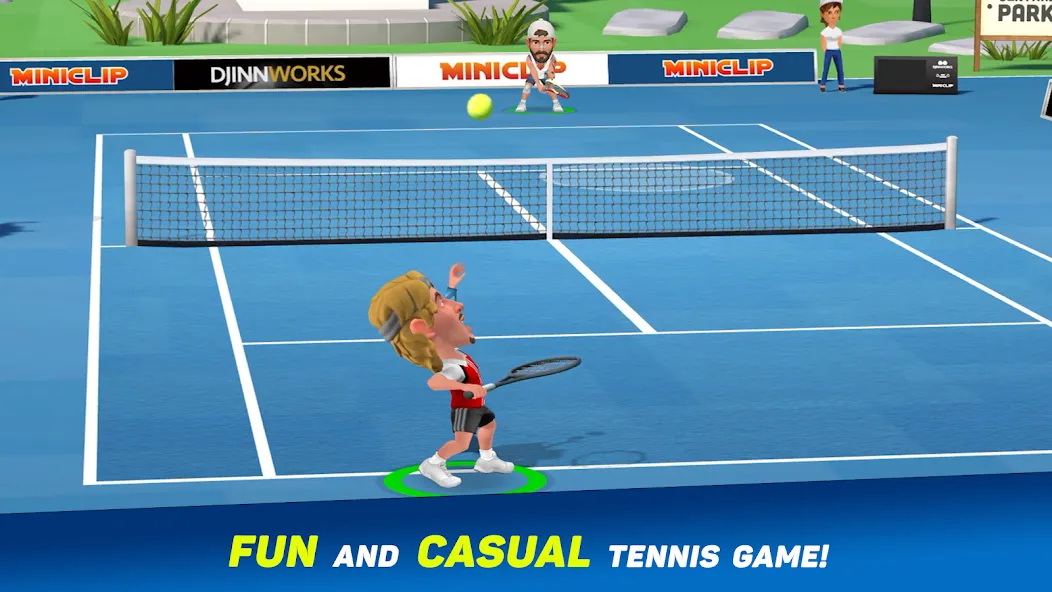Mini Tennis: Perfect Smash (Мини Теннис) [МОД: Деньги, Монеты и Меню MOD] Screenshot 1