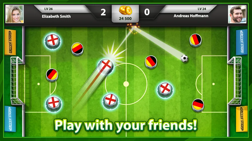 Soccer Stars: Football Games (ок Старс) [МОД: Деньги, Монеты и Меню MOD] Screenshot 1