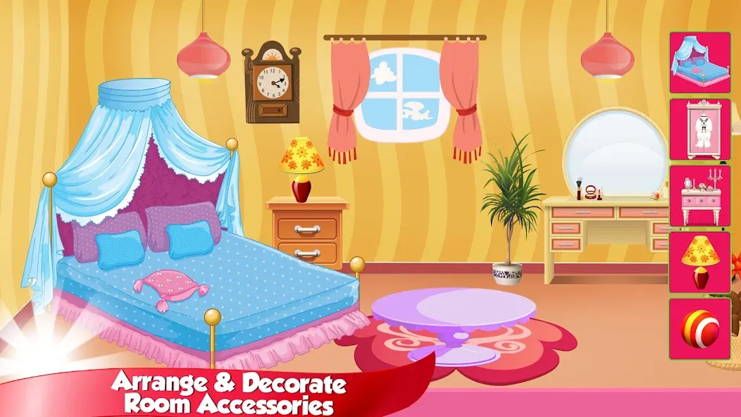 Girl Doll House Design & Clean [МОД: Меню, Бесконечные монеты и Открытые уровни] Screenshot 4