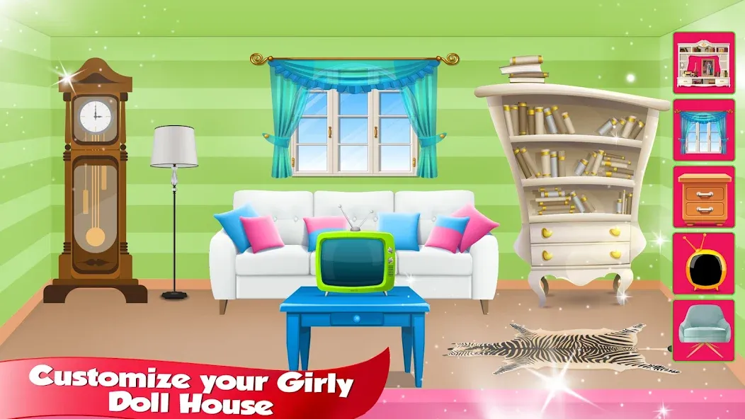 Girl Doll House Design & Clean [МОД: Меню, Бесконечные монеты и Открытые уровни] Screenshot 5