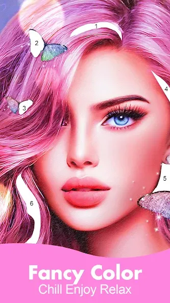 Fancy Color - Paint By Number (Фэнси Колор) [МОД: Много денег, Монет и Все открыто] Screenshot 1
