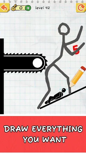 Draw 2 Save: Stickman Puzzle (Дроу 2 Сэйв) [МОД: Деньги, Монеты и Меню MOD] Screenshot 3