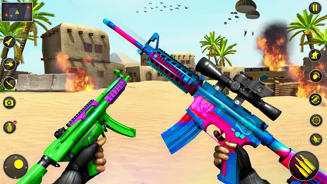 Fps Shooting Strike: Gun Games [МОД: Много монет, Открытые уровни и Мега MOD] Screenshot 2