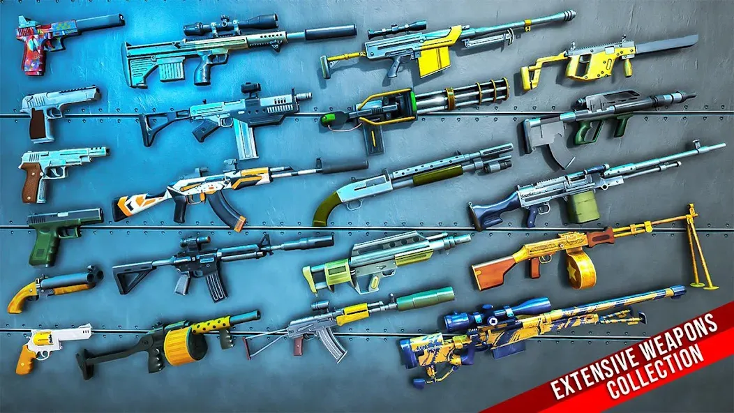 Fps Shooting Strike: Gun Games [МОД: Много монет, Открытые уровни и Мега MOD] Screenshot 4