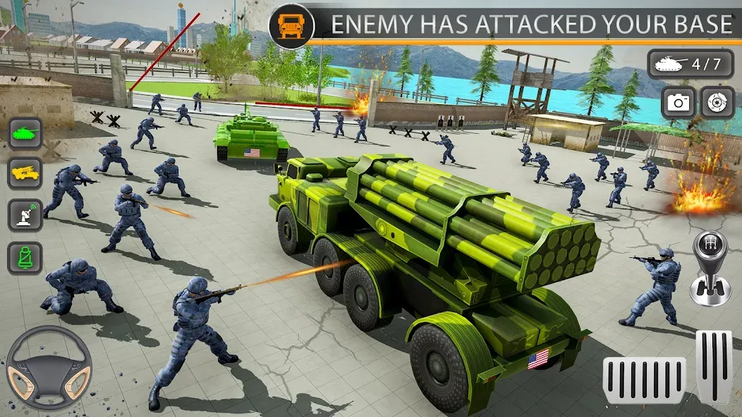 Army Transport Military Games [МОД: Все открыто, Дополнительные деньги и Меню MOD] Screenshot 1