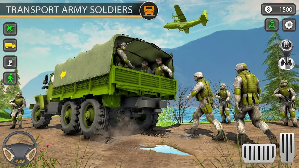 Army Transport Military Games [МОД: Все открыто, Дополнительные деньги и Меню MOD] Screenshot 2