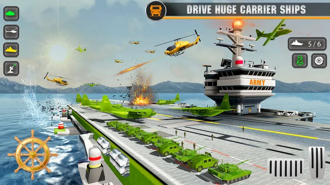 Army Transport Military Games [МОД: Все открыто, Дополнительные деньги и Меню MOD] Screenshot 5
