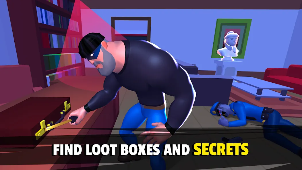 Robbery Madness 2:Stealth game (Робери Маднесс 2) [МОД: Меню, Бесконечные монеты и Открытые уровни] Screenshot 5