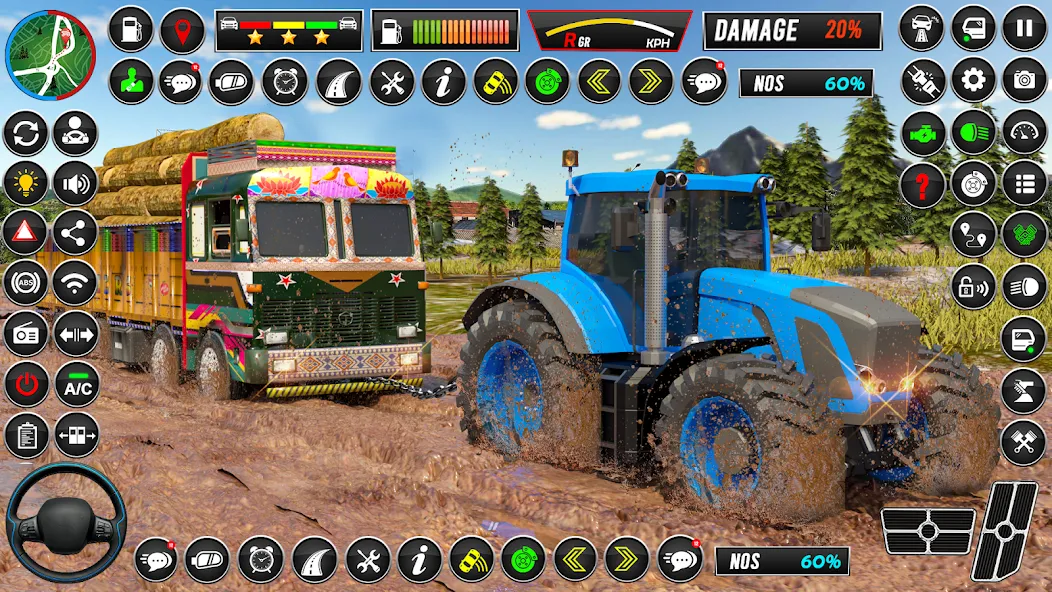 Indian Tractor Games Simulator [МОД: Деньги, Монеты и Меню MOD] Screenshot 2