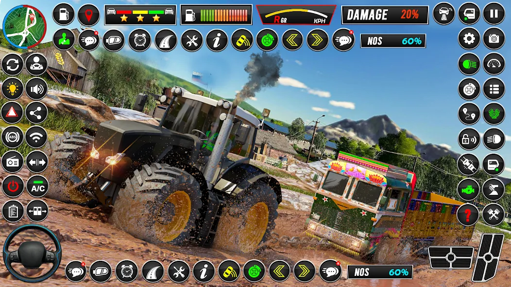 Indian Tractor Games Simulator [МОД: Деньги, Монеты и Меню MOD] Screenshot 3