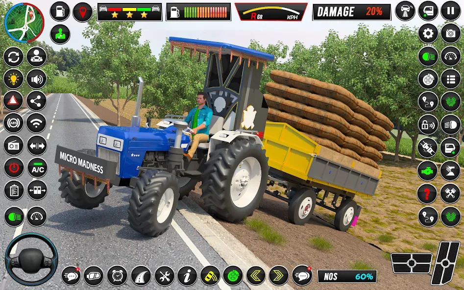 Indian Tractor Games Simulator [МОД: Деньги, Монеты и Меню MOD] Screenshot 4