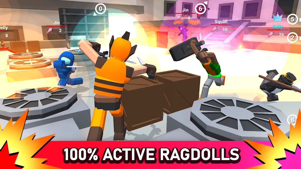 Smashgrounds.io: Ragdoll Arena [МОД: Бесконечные деньги, Монеты и Мега MOD] Screenshot 1