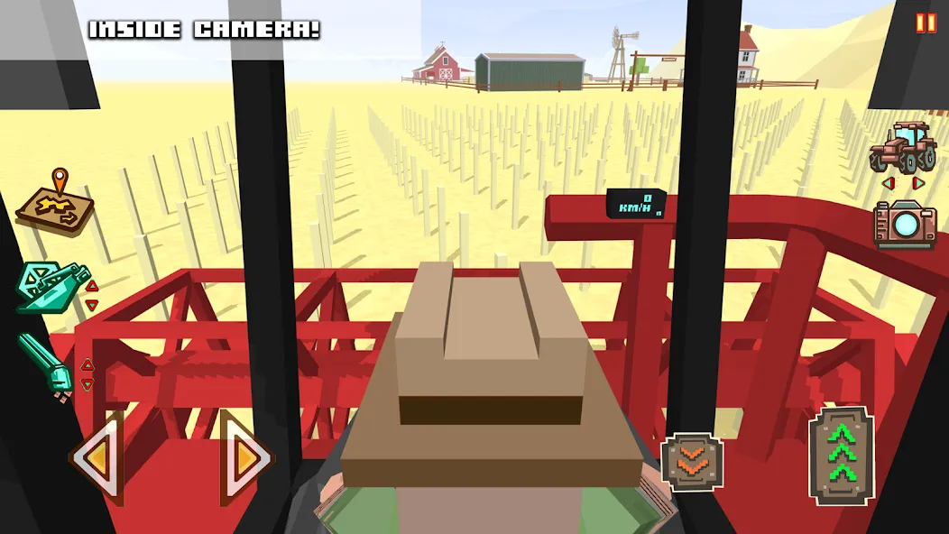 Blocky Farm Racing & Simulator [МОД: Меню, Бесконечные монеты и Открытые уровни] Screenshot 3