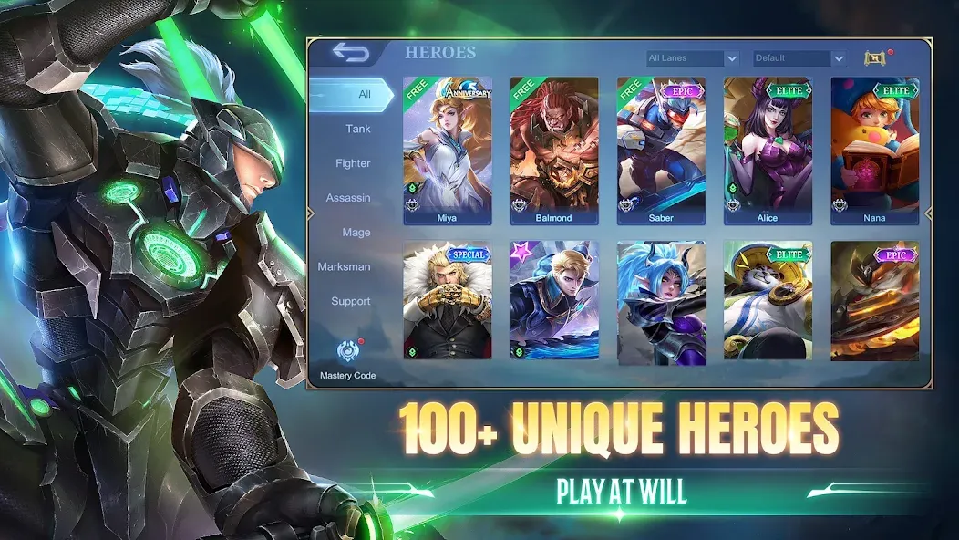 Mobile Legends: Bang Bang (Мобильные Легенды) [МОД: Много денег, Монет и Все открыто] Screenshot 4