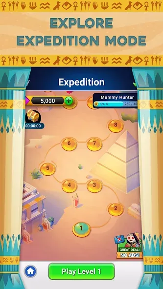 Pyramid Solitaire - Card Games (Пирамида Солитер) [МОД: Много денег, Монет и Все открыто] Screenshot 1