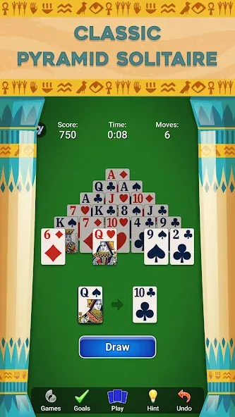 Pyramid Solitaire - Card Games (Пирамида Солитер) [МОД: Много денег, Монет и Все открыто] Screenshot 3