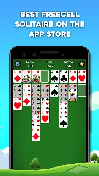 FreeCell Solitaire: Card Games (Фрицелл пасьянс) [МОД: Меню, Бесконечные монеты и Открытые уровни] Screenshot 2