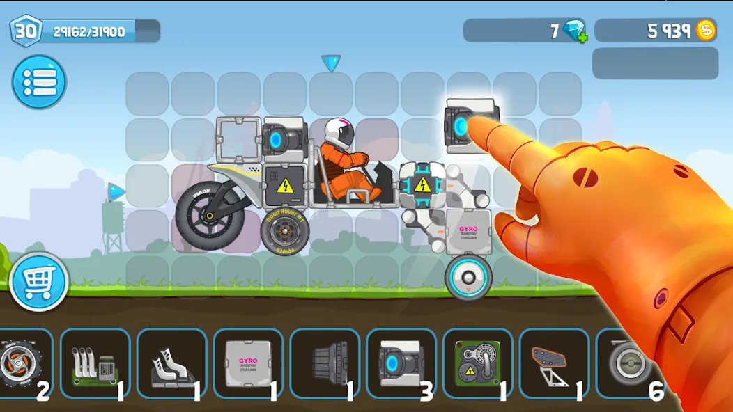 Rovercraft:Race Your Space Car (Роверкрафт) [МОД: Деньги, Монеты и Меню MOD] Screenshot 2