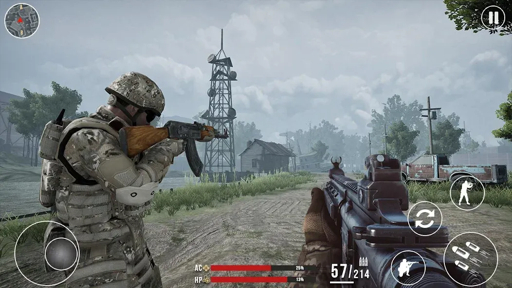 Modern Commando Warfare Combat [МОД: Деньги, Монеты и Меню MOD] Screenshot 2