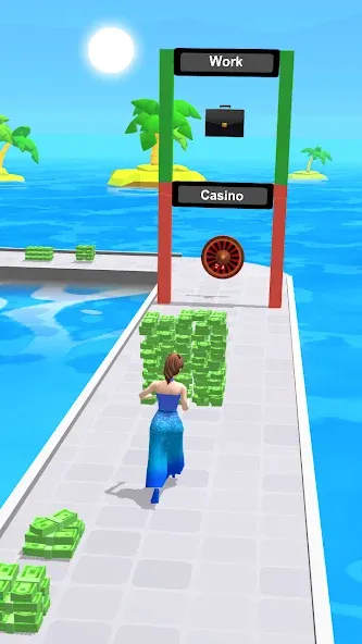 Money Run 3D (Мани Ран 3Д) [МОД: Деньги, Монеты и Меню MOD] Screenshot 2