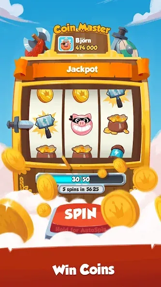 Coin Master (Коин Мастер) [МОД: Меню, Бесконечные монеты и Открытые уровни] Screenshot 4