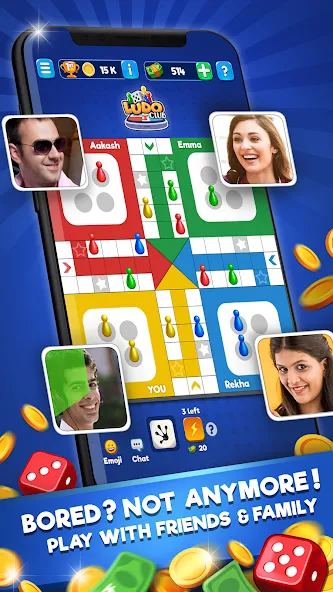 Ludo Club - Fun Dice Game (Лудо Клуб) [МОД: Меню, Бесконечные монеты и Открытые уровни] Screenshot 2