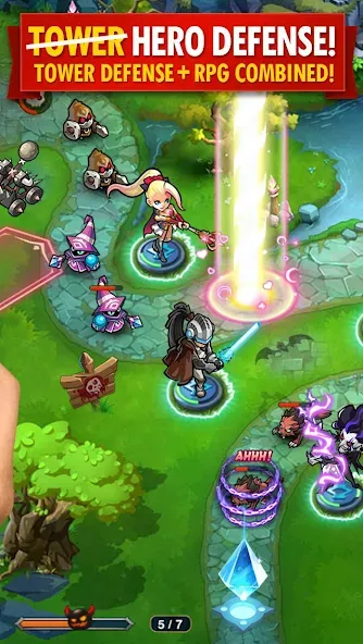 Magic Rush: Heroes (Меджик Раш) [МОД: Бесконечные деньги, Монеты и Мега MOD] Screenshot 2