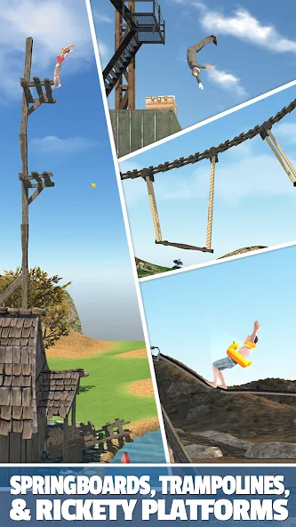 Flip Diving (Флип дайвинг) [МОД: Много монет, Открытые уровни и Мега MOD] Screenshot 3