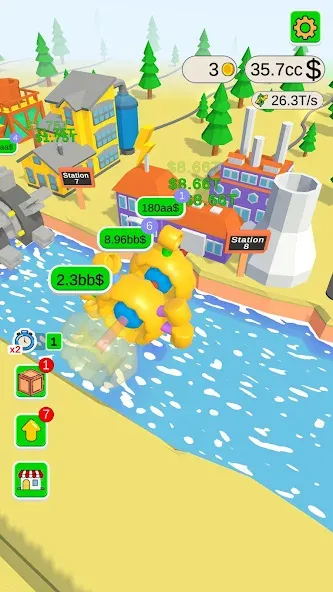 Water Power (Уотер Пауэр) [МОД: Меню, Бесконечные монеты и Открытые уровни] Screenshot 2