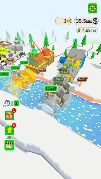 Water Power (Уотер Пауэр) [МОД: Меню, Бесконечные монеты и Открытые уровни] Screenshot 4