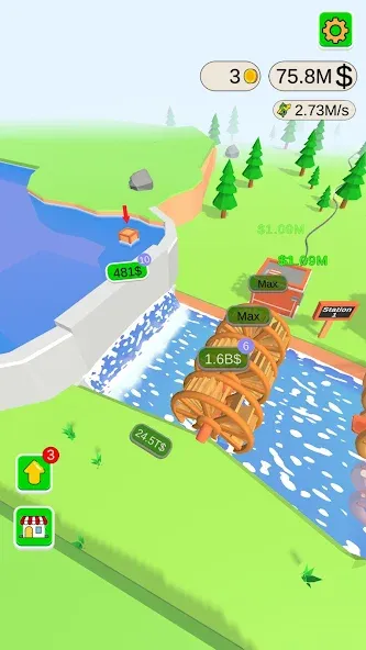 Water Power (Уотер Пауэр) [МОД: Меню, Бесконечные монеты и Открытые уровни] Screenshot 5