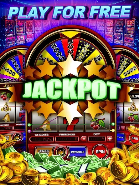Money Wheel Slot Machine Game (Мани Вил Слот Машине Гейм) [МОД: Много монет, Открытые уровни и Мега MOD] Screenshot 4
