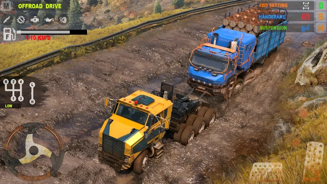 Offroad Mudrunner Games 3D [МОД: Много денег, Монет и Все открыто] Screenshot 1