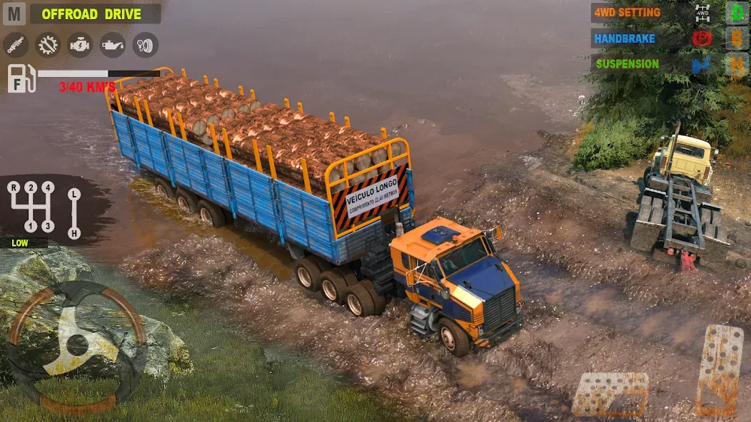 Offroad Mudrunner Games 3D [МОД: Много денег, Монет и Все открыто] Screenshot 3