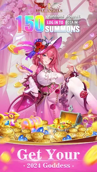 Idle Angels: Goddess' Warfare (Айдл Энджелс) [МОД: Много монет, Открытые уровни и Мега MOD] Screenshot 1