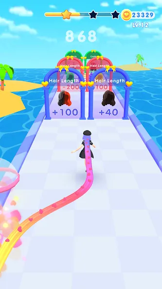 Dancing Hair (Дансинг Хэр) [МОД: Меню, Бесконечные монеты и Открытые уровни] Screenshot 2