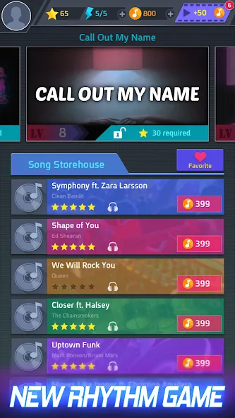 Tap Tap Music-Pop Songs [МОД: Все открыто, Дополнительные деньги и Меню MOD] Screenshot 1