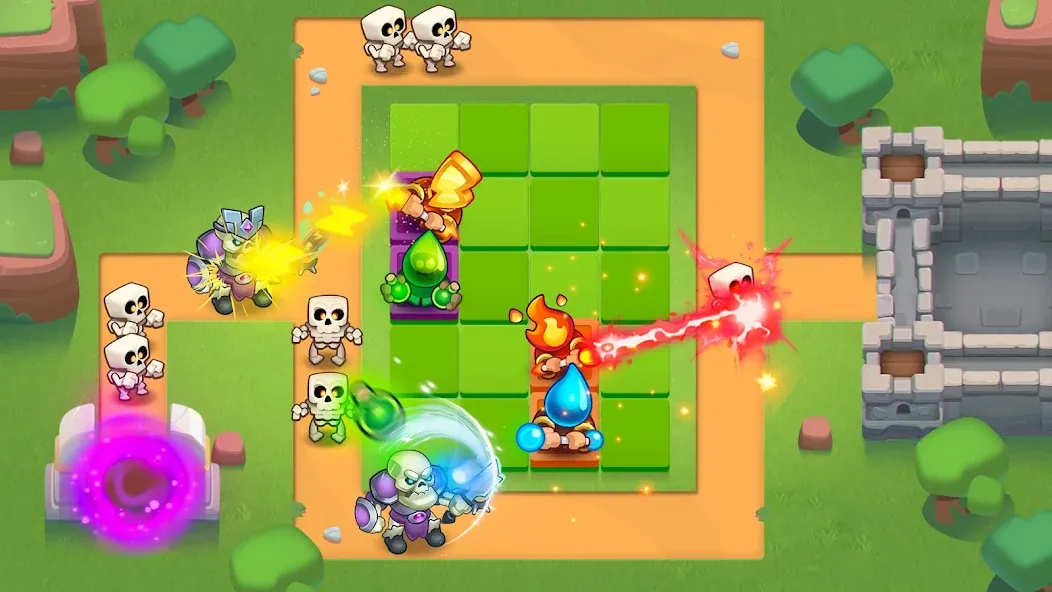 Rush Royale: Tower Defense TD (Раш Рояль) [МОД: Все открыто, Дополнительные деньги и Меню MOD] Screenshot 1