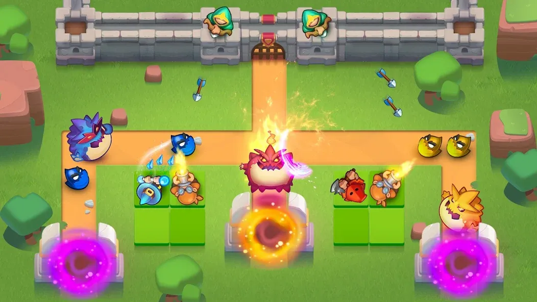 Rush Royale: Tower Defense TD (Раш Рояль) [МОД: Все открыто, Дополнительные деньги и Меню MOD] Screenshot 2